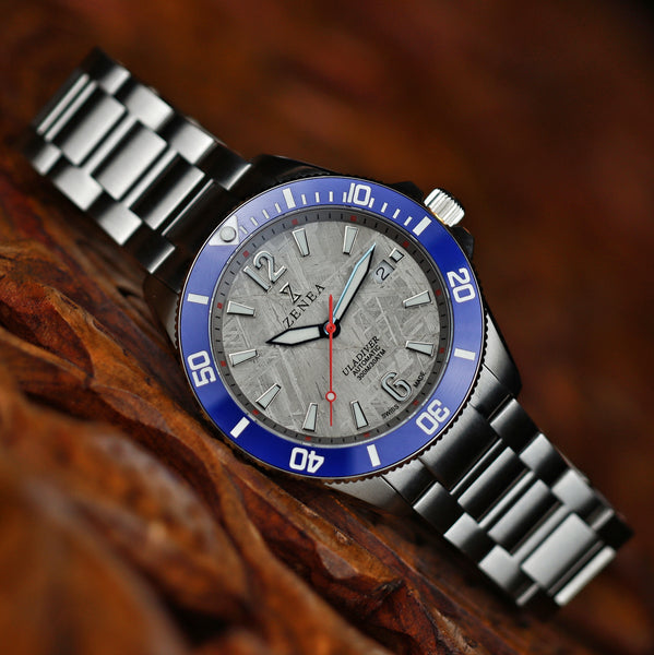 ZENEA Time & Space Meteorite Dial Watch featured in Oracle of Time Magazine